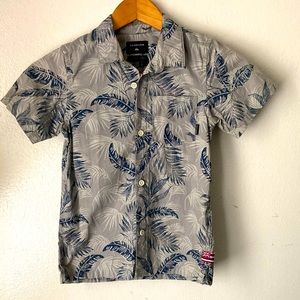 Boys Quiksilver Grey Aloha Shirt